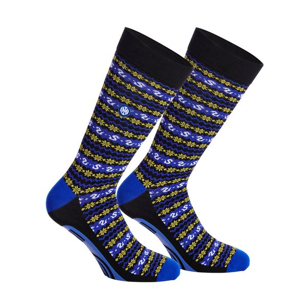 Inter Unisex Non-Slip Socks, black