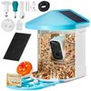 Smart Bird Feeder with HD Camera Solar Panel AI Identify Birds APP Wi-Fi