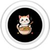 Cute Cat Cartoon Ramen PopSockets PopGrip for MagSafe