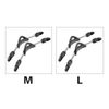 Kisbeibi Diving Fin Strap 1pair Rustproof Durable Quick Release Heel A-nti Slip Spring Snorkeling With Buckles(size:L)