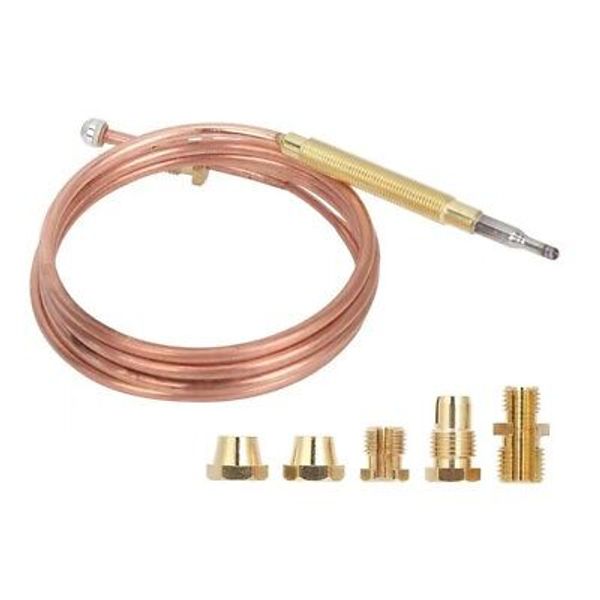 1500mm Fireplace Thermocouple with Five Brass Nuts for Easy Installation