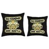Old Fashioned Side Hustle Business Cardboard Lemonade Stand Throw Pillow