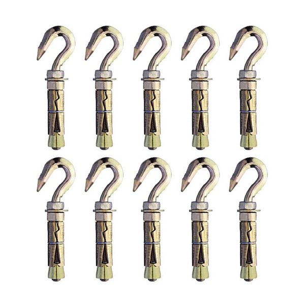 M12 Hook Bolt Shield Anchor - 10 Pack