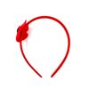 Red Poppy Flower Satin Headband