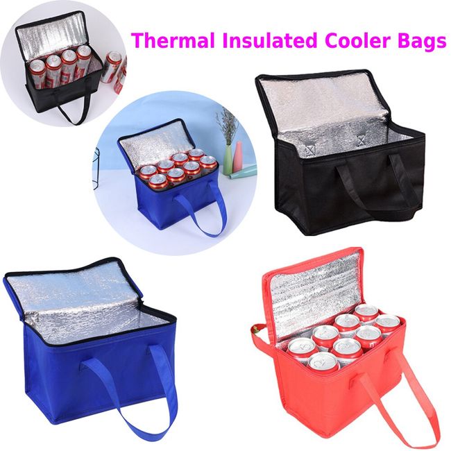 Portable Cooler Bag Ice Pack Lunch Box Insulation Package Insulated Thermal  Food Picnic Bags Pouch For