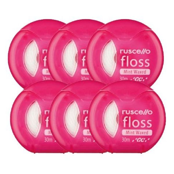 Lucello GC Shell Floss, 98.8 ft (30 m) x 6 Pieces, Pink