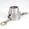 2pc Aluminum cam lock fitting Male Adapter Female NPT Thread camlock fitting 2"
