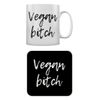 Vegan Bitch Mug and Coaster Set