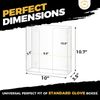 Double Glove Box Holder Dispenser - Wall Mount or Countertop Load Open Top Clear