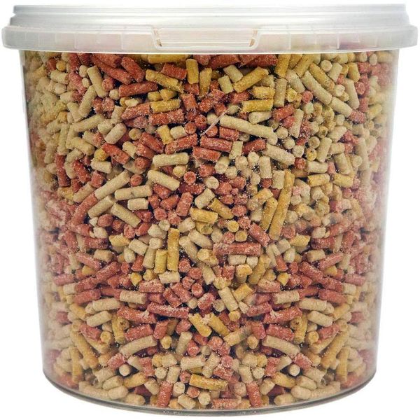 SQUAWK Mixed Suet Pellets | Garden Wild Bird Food Mix | Balanced and Healthy Feed Mixture | Nutritious Insect, Berry & Mealworm Pellet | Contains Essential High Energy Vitamins and Minerals (1L Tub)