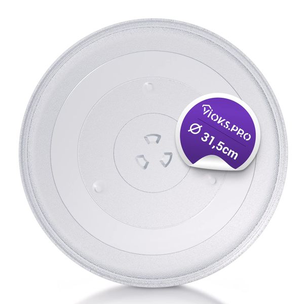 Vioks.pro Microwave Turntable Replacement for Candy 49008503 Diameter 315 mm Universal Glass Plate Accessories