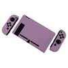 eXtremeRate PlayVital Back Cover for Nintendo Switch Console, NS Joycon Handheld Separable Protector Hard Shell, Customized Dockable Protective Case for Nintendo Switch - Dark Grayish Violet