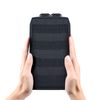 FUNANASUN 2 Pack Molle Pouches Tactical Compact Water Resistant EDC Pouch (Black)