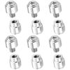 Replacement Thumb Studs for Benchmade Bugout 535 Series & Compatible Models (6-Pack, Anodized Aluminum, Bright Silver)