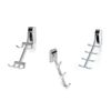 Kitchen Inventions 3-Case Pack TAG Hardware Ultimate Space-Saving Closet Organizer Cleat Rack Polished Chrome