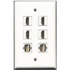 RiteAV - 4 Port HDMI 2 Port USB A-A Wall Plate