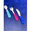 3 pc Place Setting Plastic Kid's Children Toy Table Service Cutlery Silverware
