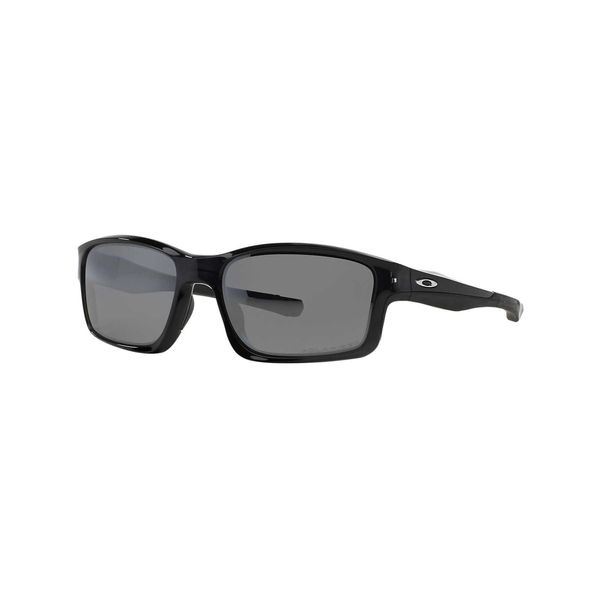 Oakley Men's OO9247 Chainlink Rectangular Sunglasses, Black Ink/Black Iridium Polarized, 57 mm