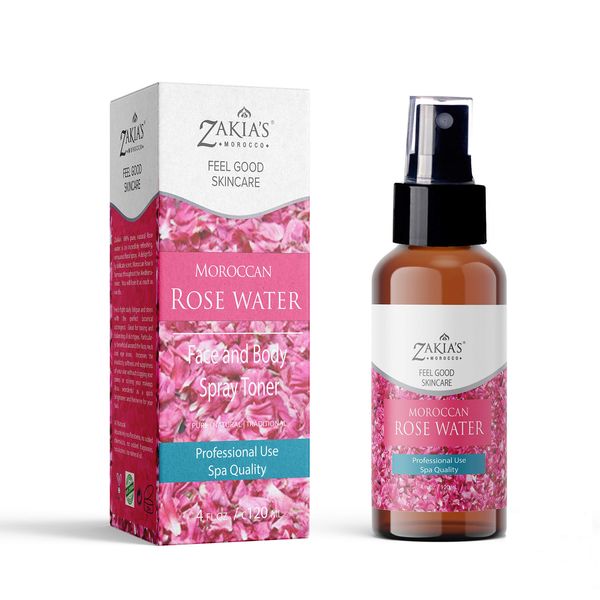 Moroccan Rose Water for Face & Hair - 4 oz