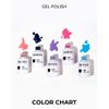 Andreia Semi-Permanent Nail Gel Polish for UV/LED Lamp - Intense Shine and 4 weeks Lasting French Manicure Nail Gel Varnish - Colour 218 White - Shades of Clear - 10.5 ml