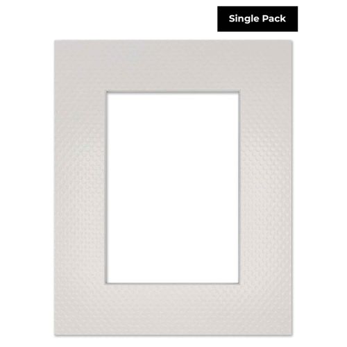 8.5x11 Mat Bevel Cut for 7x9 Photos - Acid Free Golf Ball Texture Precut Matboard - For Pictures, Photos, Framing - 4-ply Thickness
