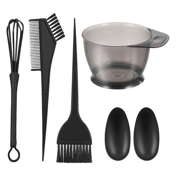 5 Pcs Hair Dye Brush And Bowl Set Mixing Bowl Hair Color Brush