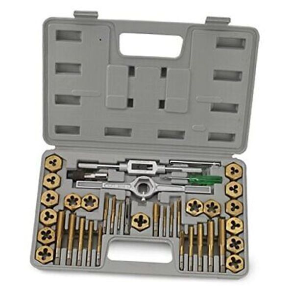 00911A Premium Tap and Die Set | 40 Piece | SAE | Titanium 40 PC SAE TAP & DIE