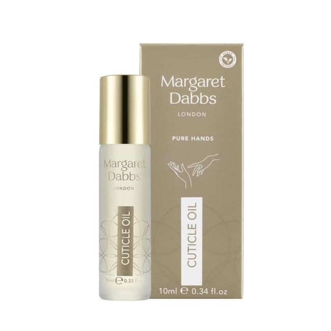 Margaret Dabbs Pure Cuticle Oil Fast Absorbing Rollerball Oil to Restore Healthy Cuticles with Jojoba Oil and Borage Seed Oil 10ml