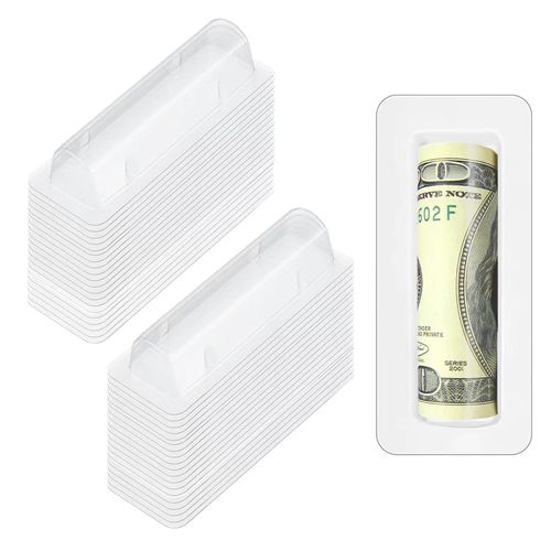 60 Pcs Lip Balm Pouches Plastic Money HolderClear Lipstick Holder Clear Plastic Domes for Gift Card DIY Crafts with Double Side Tape