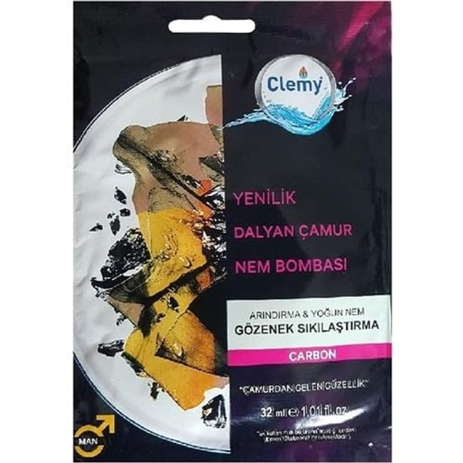 Clemy Karbon Dalyan Çamur Maske Tek Kullanım 32 ml