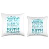 Blessed by God Spoiled by My Husband Protected by Both Throw Pillow