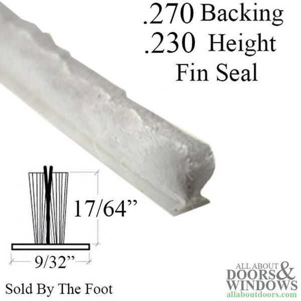 Fuzzy Pile Weatherstrip For Doors and Windows .270 Inch Backing .230 Inch Pile