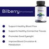 Bilberry Capsules 1200mg Equivalent (90 Vegetarian Capsules) - Bilberry Extract