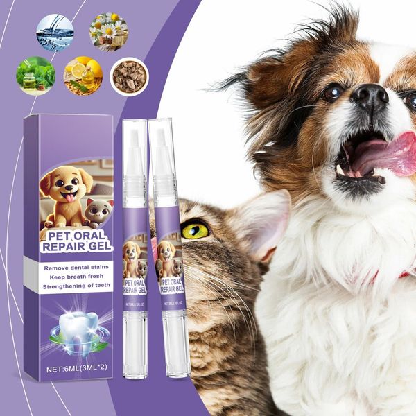 Cleansing Pet Oral Repair Gel Bad Breath Removal Tartar Pet Breath Freshener Pen