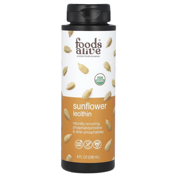 Organic Sunflower Lecithin Liquid, 8 fl oz (236 ml)