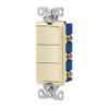 Cooper Wiring 7729V-BOX 3-Single Pole Switches, 15 AMP, Ivory