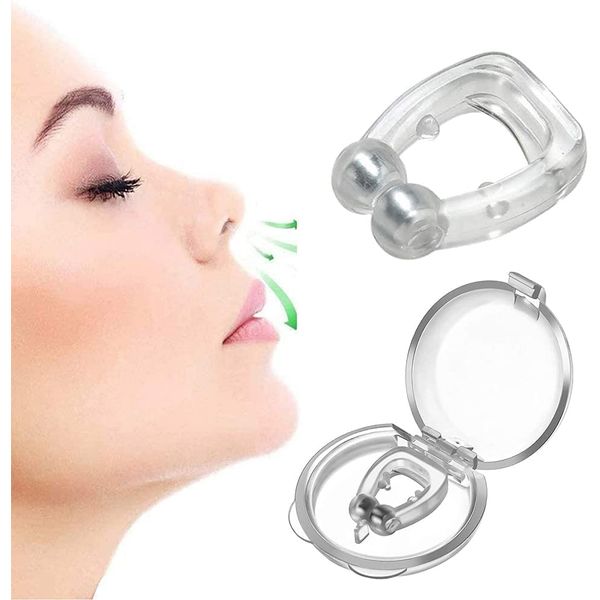 Nose Clip Anti-Snore Devices | Snore Stopper Stop Snoring Aid | Anti-Snoring Solutions | OSA Sleep Apnoea Relief | Chinese-Magnetic-Therapy