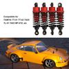 RC Shock Absorber, RC Shock Adjustable Damper Upgraded for TAMIYA for TT-02 red