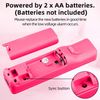 OSTENT Motion Sensor Bluetooth Wireless Remote Controller for Nintendo Wii Console Game Color Pink