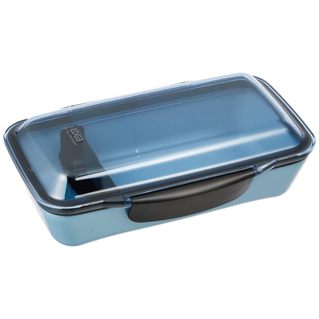 Yellow Studio 20EDGE Lunch Box, Dome, 1-Tier, 25.5 fl oz (750 ml), Blue, Made in Japan