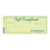 Rediform Gift Certificate Pack, 25 Duplicates with Envelopes, 3.625" x 9.5", Numbered, Blue/Gold (98002)