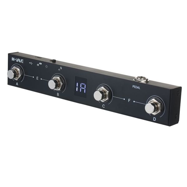 Wireless MIDI Foot Controller Rechargeable Pedal with APP Control