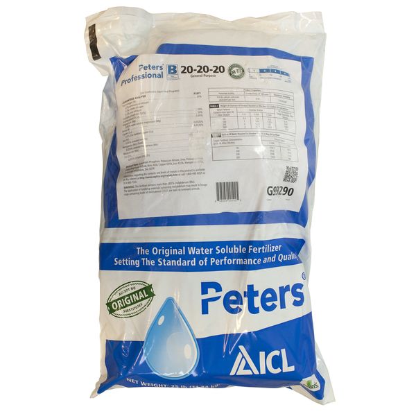 Jacks Prof 77010 General Purpose Fertilizer, 20-20-20 Fertilizer, 25-Pound