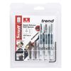 Trend Snappy 5-Piece Drill Bit Guide Set for No.6, 8 & 10 Gauge Screws, Quick Release System, SNAP/DBG/A