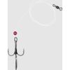 VMC Bladed Predator Rig Single Fluorocarbon Harness - Size 4 Bladed Treble Hook