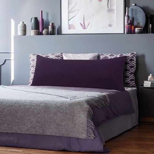 PiccoCasa Body Pillow Case, 110 GSM Brushed Microfiber Pillowcases Envelope Closure, Soft Full Body Pillow Covers for Long Pillows Body(20"x54") Purple