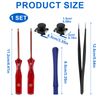 Replacement & Repair Tool Kit for Nintendo Switch,/Switch OLED/Joy-Con/Switch Lite Controller, Include 2PCS Joysticks and Tri-Wing & Cross Screwdriver Repair Tools