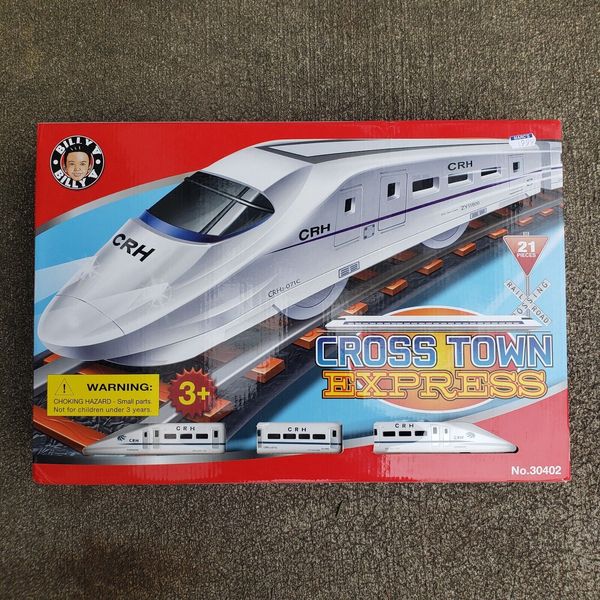 Billy V Toys Cross Town Express No 30402 Battery Operated Train Track Playset