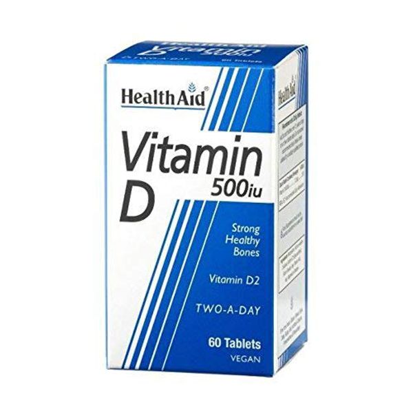 HealthAid Vitamin D 500iu Tablets, 60 Count