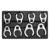 Sealey Ak5981 Crow's Foot Spanner Set 8Pc 1/2Sq Drive Metric